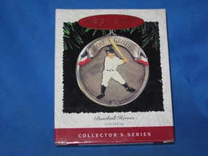 1995 HALLMARK LOU GEHRIG 2ND OF BASEBALL HEROES SERIES EDITION ORNAMENT~QX5029 - Picture 1 of 3