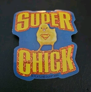 Chicks Rule Super Chick Y2K 2005 Vintage Vending Machine Sticker #14 - Picture 1 of 2