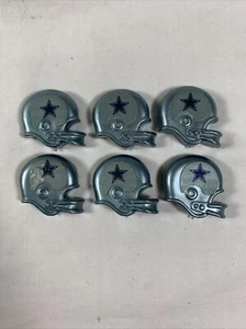 6 VINTAGE DALLAS COWBOYS NFL PLASTIC HELMET REFRIDGERATOR MAGNET - Picture 1 of 5