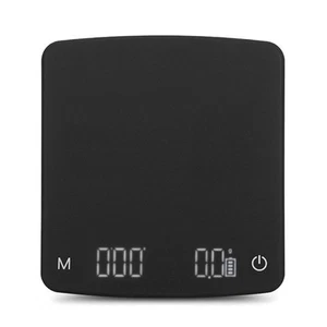 Coffee Scale with Timer, 0.1 G Black ABS for Espresso, , Rechargeable D2F34742 - Bild 1 von 7