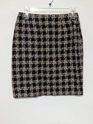 Falda De Colección Forenza Preppy Tweed Talla 10 Mezcla de Lana Forrada a Cuadros Italia Academia Foto 1 de 4