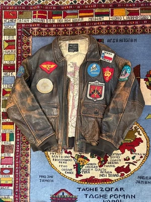 VINTAGE 1980s AVIREX MILITARY JACKET - SIZE LARGE - Bild 1 von 4