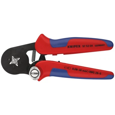 Knipex Self Adjusting Insulated Ferrule Crimping Pliers 97 53 04SBE - Image 1 of 3