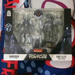 TMNT Shredder & Foot Elite Comics Shadow 2-Pack Loyal Subjects BST AXN Exclusive - Picture 1 of 2