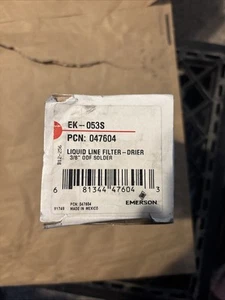 Emerson EK-053S Liquid Line Filter Drier 3/8 ODF Solder New - Picture 1 of 2
