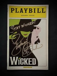 Stephanie J Block SIGNED WICKED Playbill. Broadway Musical, Cher Show, Into Wood - Picture 1 of 3