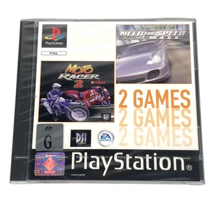 Need for Speed Porsche 2000 & Moto Racer 2 PS1  2 Games Brand New Factory Sealed - Picture 1 of 21