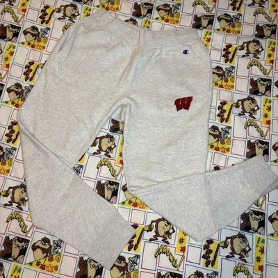 Wisconsin Badgers Champion Reverse Weave Sweatpants NCAA Sz L UW Madison College - Image 1 of 4