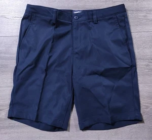 Lands End Shorts Girls Size 16 Blue Chino School Uniform Active Adjustable - Picture 1 of 9