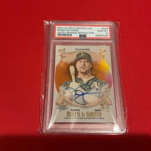 2021 Allen Ginter Mark McGwire Aga-mm /25 Orange PSA 10! - Bild 1 von 3