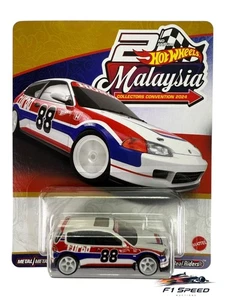 🎌Coche de convención Hot Wheels Malasia 2024 - Honda Civic EG 563/1000 H14🎌 - Imagen 1 de 8