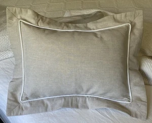 Peacock Alley 2 Throw Pillows 50/50 Cotton Linen. Cover & Insert NEW Rio Linen? - Imagen 1 de 5