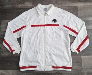 Chaqueta deportiva vintage Air Jordan cremallera completa blanca roja negra para hombre talla 2XL NUEVA SIN ETIQUETAS - Imagen 1 de 14