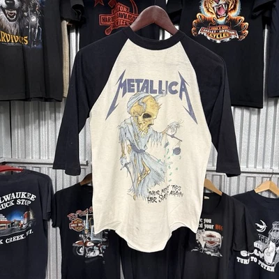 Vtg 1988 Metallica Money Tips Her Scales Again T-shirt Band  Tee Mens M Rare - Image 1 of 4