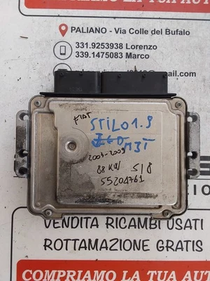 CENTRALINA MODULO UNITA CONTROLLO GESTIONE MOTORE FIAT STILO 1.9 JTD 01-09 - Immagine 1 di 4
