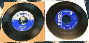 Chuck Berry 2x 45 lot: School Day/Deep Feeling & Rock & Roll Music/Blue Feeling - Picture 1 of 2