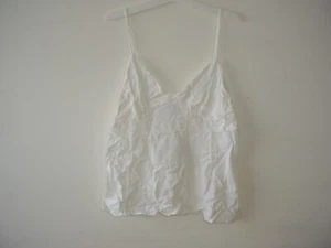 A New Day Womens Strappy Cropped Top L White - Picture 1 of 5