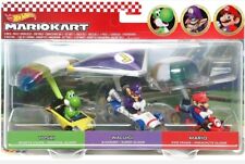 Hot Wheels Mattel Nintendo Mario Kart Diecast 3 Pack - YOSHI, WALUIGI & MARIO 