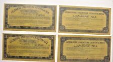 Luzianne Tea Premium 3 Coupon Certificate X 4 - all expired Dec. 1946