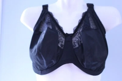 Sujetador Elomi #4111 Morgan con aros sin forro negro cobertura completa talla 38i EE. UU. Foto 1 de 4