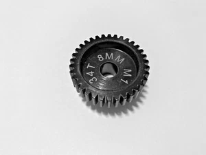 8MM 34T MOD M1 PINION GEAR Traxxas Losi Hpi Arrma Serpent Mugen Ofna Xl2 MR - Picture 1 of 3