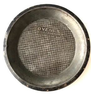 Vtg Ovenex Perfect Bakeware 9" Pie Tin w/Waffle Pattern - Picture 1 of 3