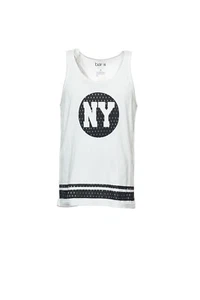NWT Bar III White Graphic Tank Top 2XL - Picture 1 of 2