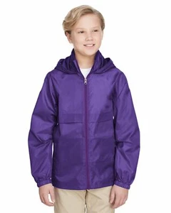 Team 365 Boys Lightweight Jacket Full Zip Water Resistant Finish TT73Y - Picture 1 of 35