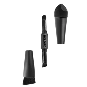 Four Ended Hairline Powder Brush - Precision Hair Makeup Brush Set with Sponge T - Picture 1 of 11