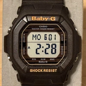 Casio G-Shock Baby-G BG-5604-5ER Wood Grain Square Women's Digital Watch BG 5600 - Picture 1 of 12