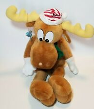Bullwinkle Plush Moose Macy's 24" Plush Animal Toy 1996 & Rocky Ornament