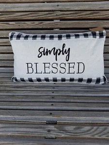 Simply Blessed Pillow, NWT - Picture 1 of 3