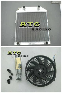 4 Row 1939 1940 1941 For Ford / Mercury Car Flat Head V8 Aluminum Radiator+Fan - Bild 1 von 8