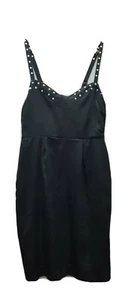 LADAKH Label Black Studded Rock Chic Gothic Womens Size 10 Dress - Picture 1 of 8
