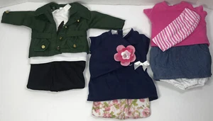 American Girl Doll 3 Complete Outfits 10pc Jacket Skirt Pants Tops 18” dolls NEW - Picture 1 of 12