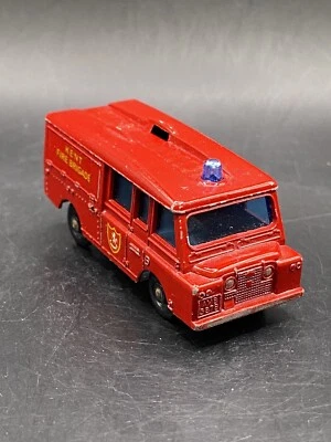 Matchbox Lesney #57 Land Rover Fire Truck Red Vintage Collectible Toy Car - Image 1 of 4