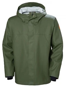 Chaqueta de lluvia Helly Hansen 70283 pesca de tormenta 480 verde ejército - Imagen 1 de 4