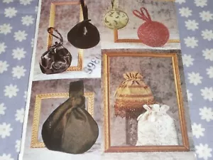 VOGUE 625 CRAFTS MISSES EVENING BAGS IN 6 STYLES PATTERN-UNCUT - Picture 1 of 3