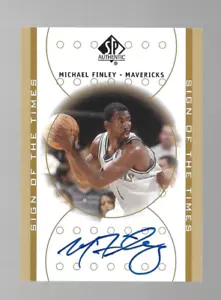 2000-01 Upper Deck SP Authentic Michael Finley Auto - Picture 1 of 2