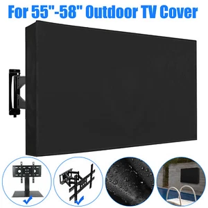 55-58 inch Outdoor TV Cover Fitted Waterproof Weatherproof Television Protector - Picture 1 of 5