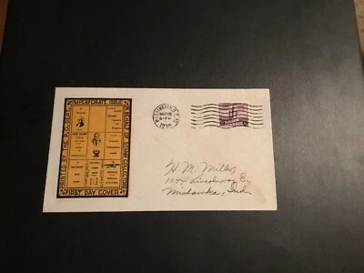 FDC 1935 #767A IMPERFORATE ISSUE Printed By P.O. DEPT. Rare 3 Cent Stamp USA  - Image 1 of 2