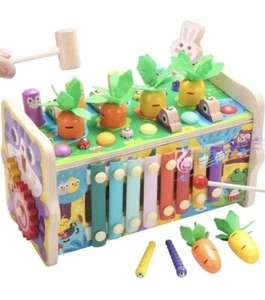 8 in 1 Montessori Toys for Toddlers 1+ Year Old Boy Birthday Gift Hammering - Picture 1 of 6