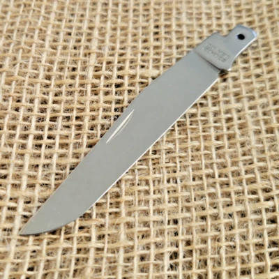Schrade Knife Blade Replacement Mirror Finish Stainless Clip Point S697 USA MADE - Image 1 of 4