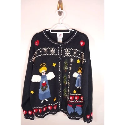 Vintage Grandpa Ugly Christmas Nutcracker Cardigan Sweater Size L - Image 1 of 4