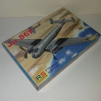 JUNKERS JU 86 P1 - 2  RS MODELS 1/72 KIT 92077 - Immagine 1 di 2