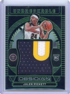 Grabado eléctrico verde automático Panini Obsidian Jalen Pickett #UM-PIC 2023-24 - Imagen 1 de 2