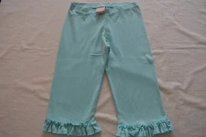 Lemon Loves Lime Size 12 Capri Legging Light Blue Spring Summer Ruffle Cotton - Picture 1 of 9