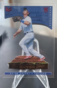 2022 Chronicles Magnitude Seiya Suzuki RC #3 Red Foil /100 Chicago Cubs