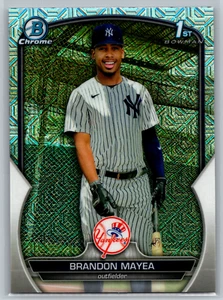 Brandon Mayea 2023 Bowman Chrome 1st Mega Box Mojo Refractor BCP-188 - Picture 1 of 2