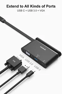 Inateck 100W PD Type C Hub To HDTV USB 3.0 Adapter Converter VGA for MacBook Pro - Picture 1 of 7